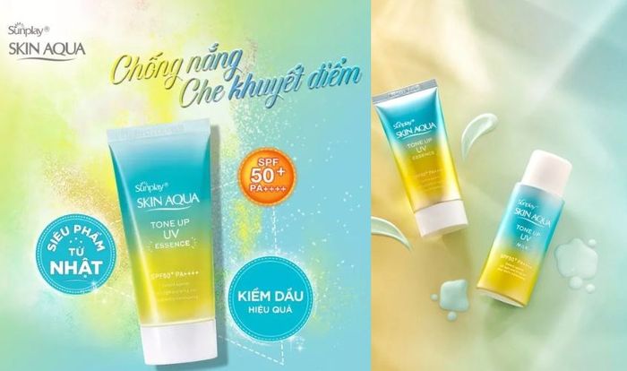 Kem chống nắng Skin Aqua Essence - Mint hiệu quả trong việc ngăn chặn tác động của tia UV và mang lại cảm giác nhẹ nhàng