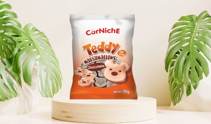 Kẹo Marshmallow Corniche Teddy Chocolate dễ thương