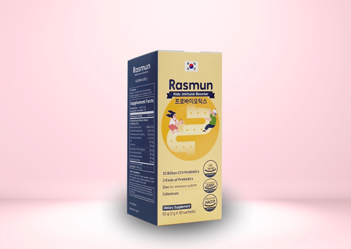 Men vi sinh Rasmun Probiotics bổ sung lợi khuẩn 30 gói (từ 1 tuổi)