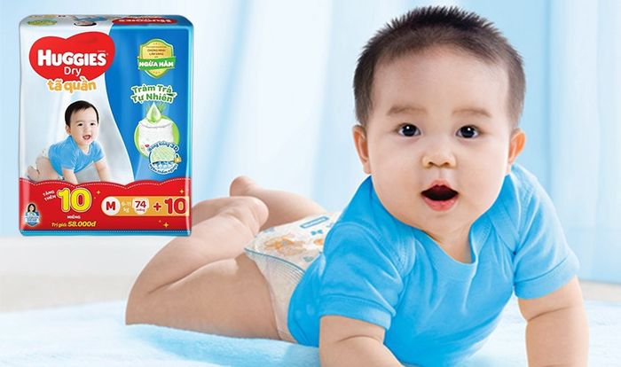 Tã quần Huggies Dry size M 84 miếng (6 - 11 kg)