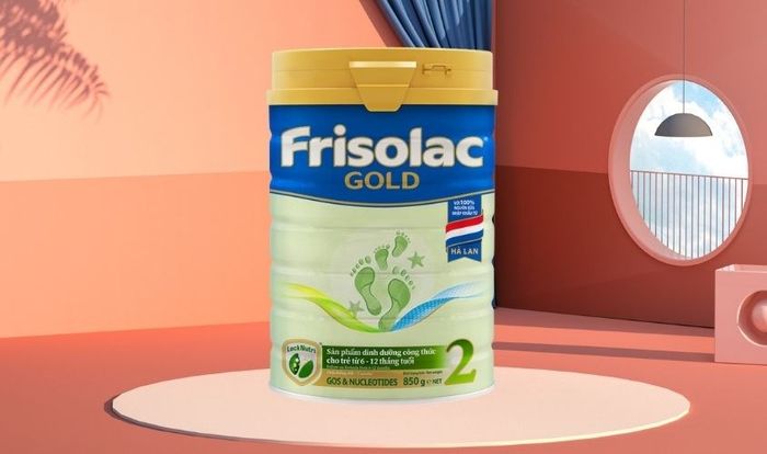 Sữa bột Frisolac Gold số 2 850g (dành cho trẻ từ 6 - 12 tháng)