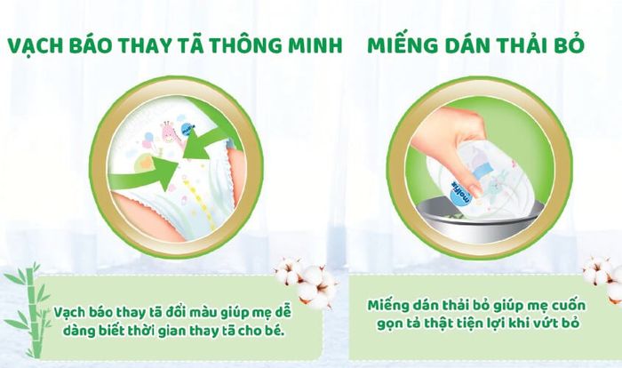 Vạch báo thay tã thông minh