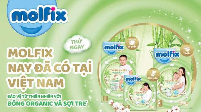 Bỉm Molfix thiên nhiên là sản phẩm của thương hiệu Molfix