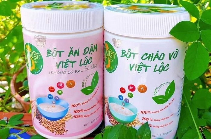 Bột ăn dặm Việt Lộc có hai loại