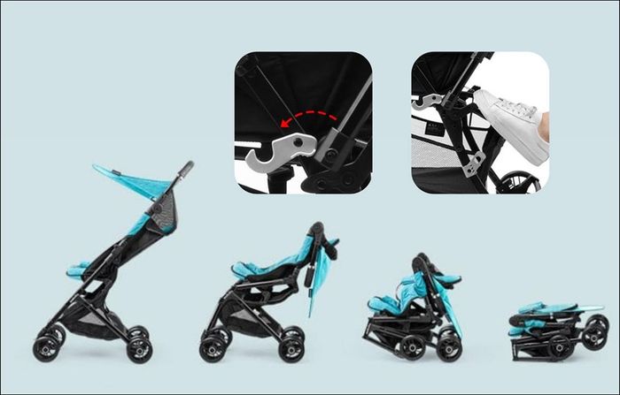 Cách gấp gọn xe Seebaby khi không cần sử dụng