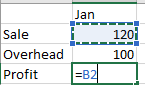 Chọn ô để nhập dữ liệu trong Excel