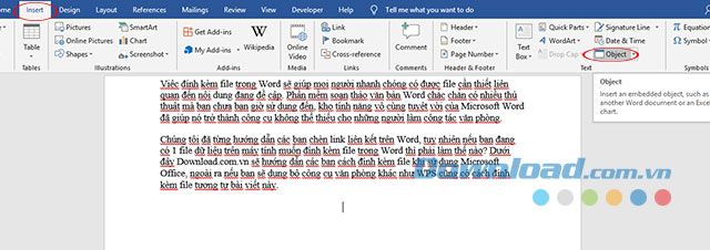 Giao diện chính của Microsoft Word