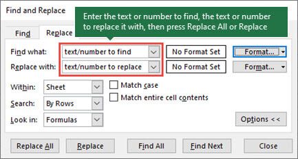 Thay đổi dữ liệu trong Excel