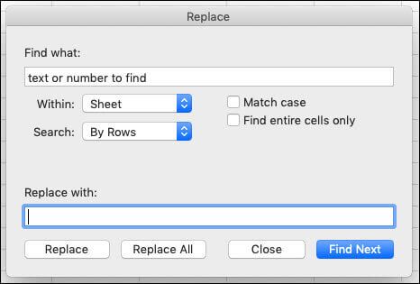 Thay đổi dữ liệu trong Excel cho Mac