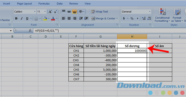 Kéo chuột xuống phía dưới