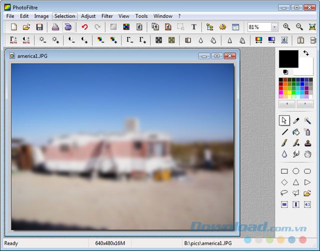 Tải PhotoFiltre free