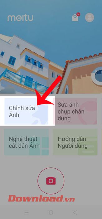 Chọn tùy chọn Chỉnh sửa ảnh