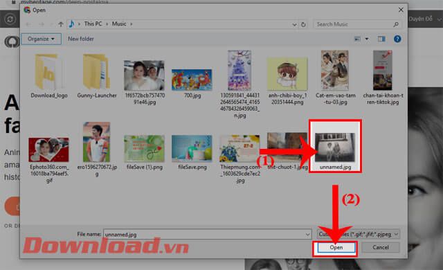 Chọn hình ảnh để khôi phục