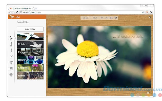 Sửa ảnh trực tuyến với PicMonkey
