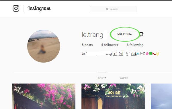 Trang cá nhân trên Instagram