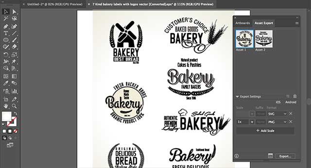 Cách lưu đối tượng từ Adobe Illustrator