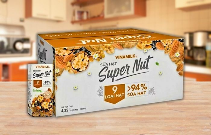 Thùng 24 hộp sữa hạt Vinamilk Super Nut 180 ml (từ 4 tuổi)