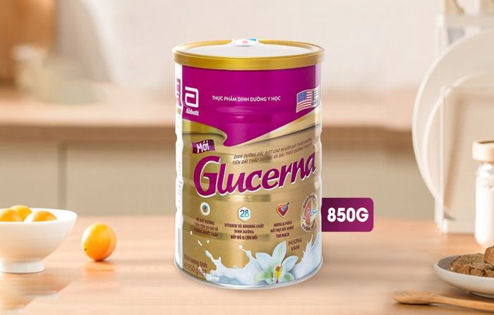 Sữa bột Abbott Glucerna hương vani 850g (dành cho người bệnh tiểu đường)