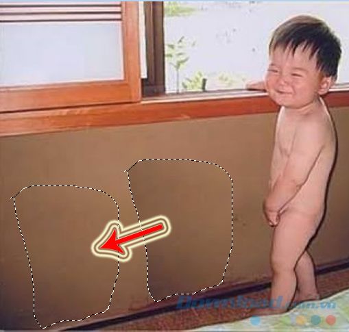 Khoanh vùng đối tượng cần xóa