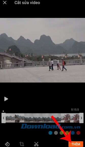 Bấm vào nút Thêm
