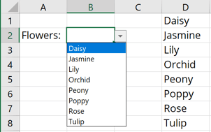 Hướng dẫn tạo danh sách thả xuống trong Excel