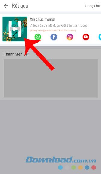 Nhấn vào video để xem