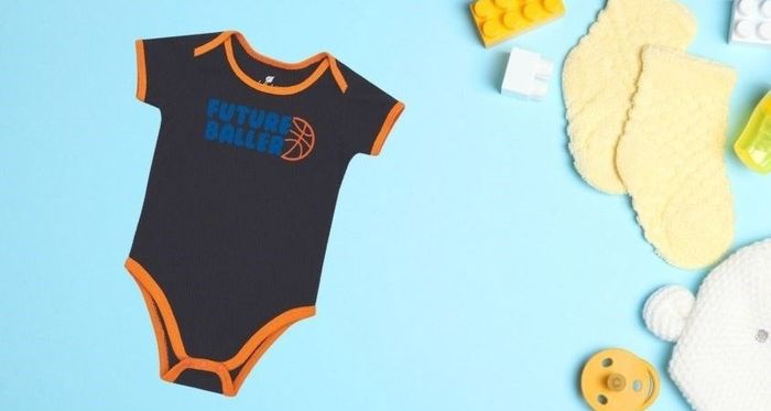 Bodysuit cho bé trai Lullaby HNB301M màu đen