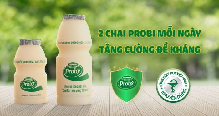 Lốc 5 chai sữa chua uống men sống Vinamilk Probi 65 ml