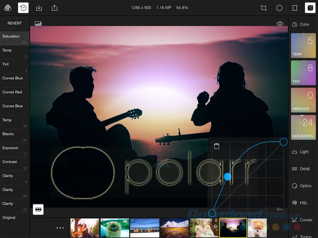 Polarr là một ứng dụng chỉnh sửa ảnh trực tuyến