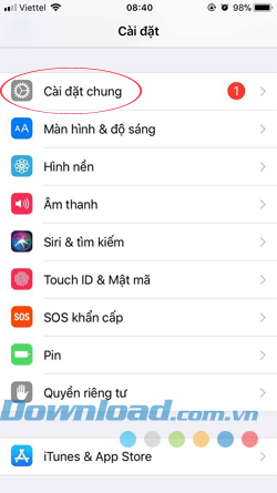 Khóa tin nhắn trên iPhone