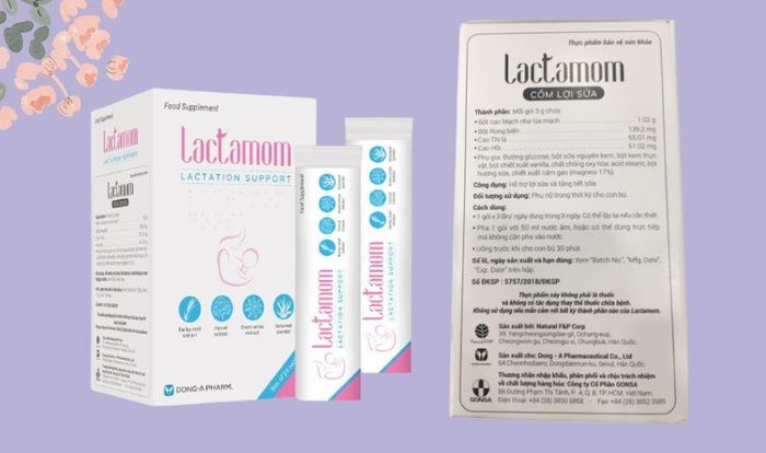 Cốm lợi sữa Lactamom cung cấp nhiều dưỡng chất quan trọng