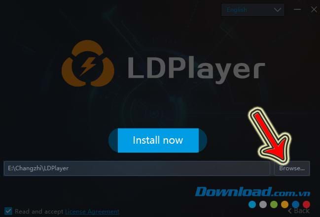 Nhấn vào Duyệt để chọn vị trí cài LDPlayer