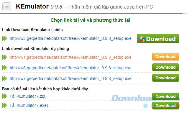 Chọn liên kết