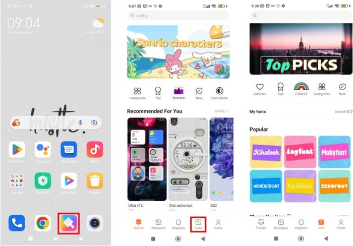 Hướng dẫn đổi font trên Xiaomi