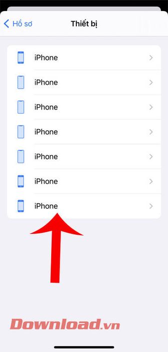 Chọn máy iPhone của bạn