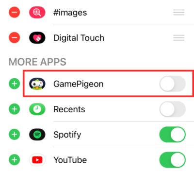 Ẩn GamePigeon