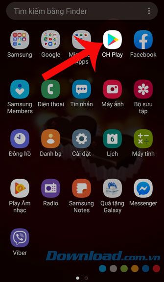 Truy cập vào ứng dụng Google Play Store.