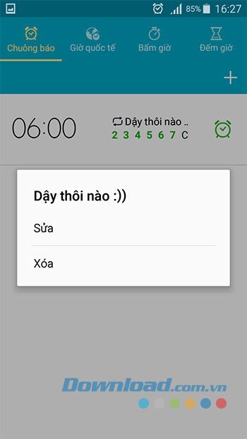 Xóa báo thức