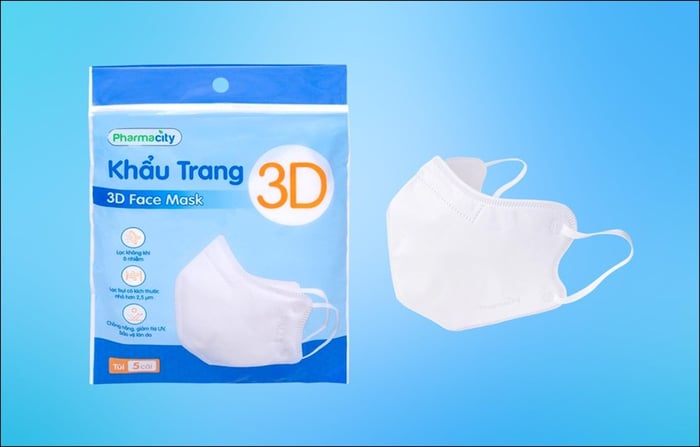 Khẩu trang 3D Pharmacity