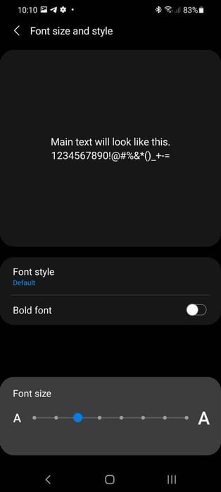 Thay đổi font trên Samsung Galaxy