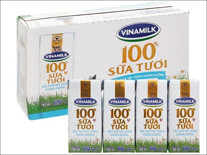 Sữa tươi Vinamilk không đường 