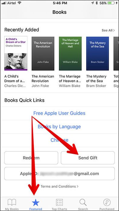 Gửi quà từ iBooks