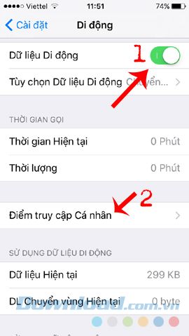 Phát sóng WiFi từ điện thoại thông minh