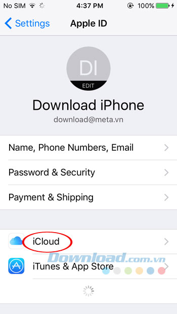 Đám mây iCloud