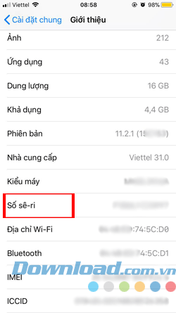 Kiểm tra iPhone