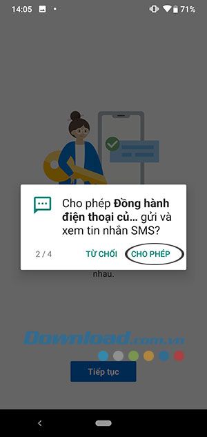 Cho phép truy cập