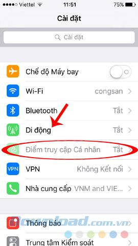 Phát WiFi từ iPad