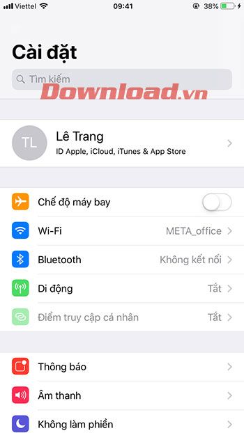 Truy cập vào tài khoản Apple ID