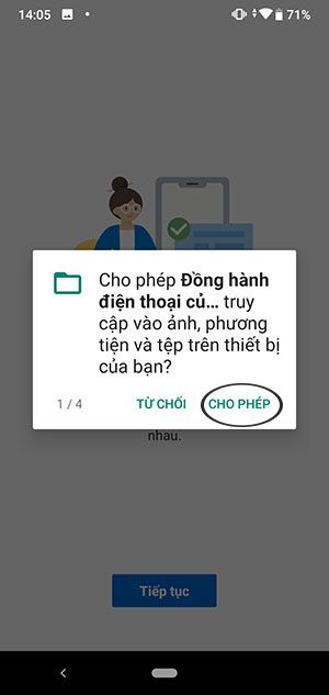 Cho phép thông báo