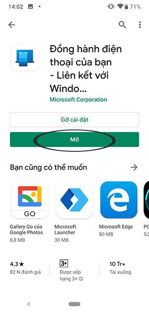 Cài đặt ứng dụng Your Phone trên máy tính